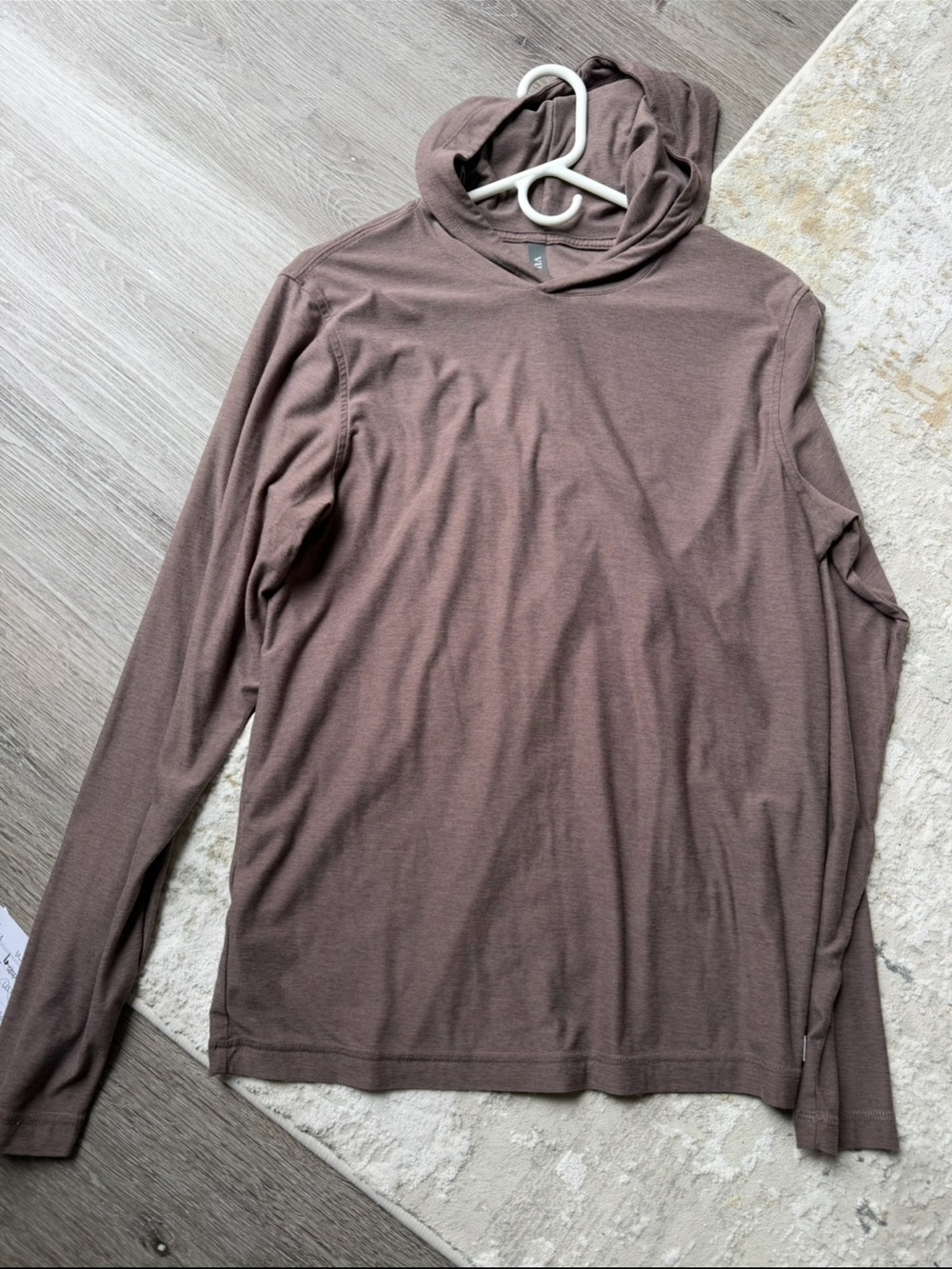 Vuori Lightweight Hooded Long-Sleeve Shirt - Brown/Purple